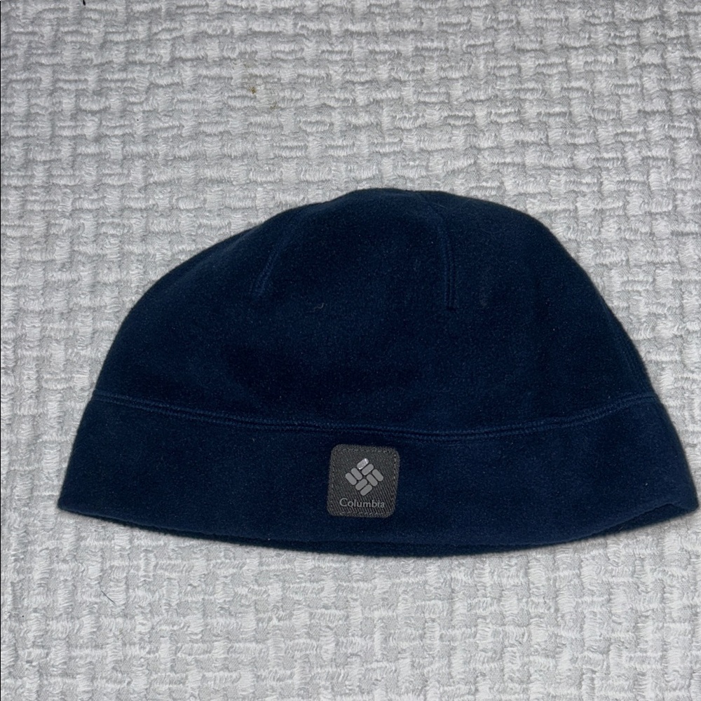 Columbia Dark Blue Fleece Beanie Unisex